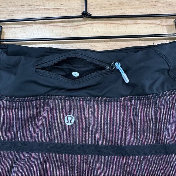 Lululemon Run Pace Setter Skirt Wee Are From Space Black March Multi Black 4 - Picture 7 of 7